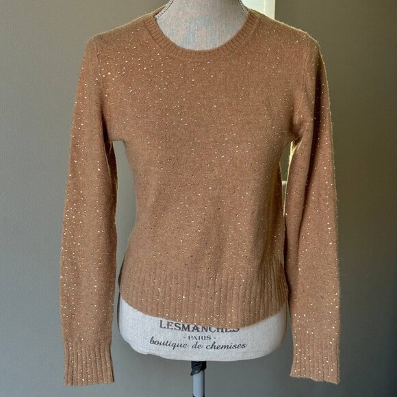 J. CREW Rhinestone Wool-Blend Trendy Color Sweater - Size Small - Picture 1 of 7